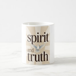 Christliche Kaffeetasse 'Geist und Wahrheit'