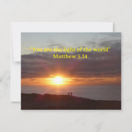 Christliche Karte Matthew 5:14 (Leere innen)