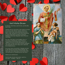 Christliche katholische St. Valentine Novenna Gebe