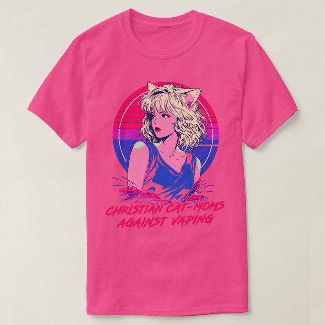 Christliche KatMoms gegen Vaping T-Shirt (Design vorne)