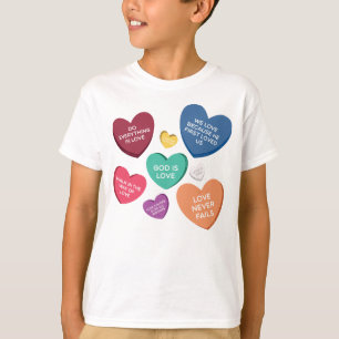 Christliche Kaugummi-Herzen T-Shirt
