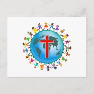 Christliche Kinder Postkarte