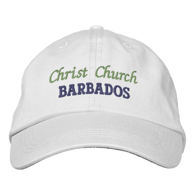Christliche Kirche, Barbados bestickt Baseballkap Bestickte Baseballkappe (Vorderseite)