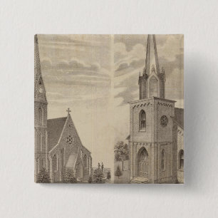 Christliche Kirche, Roter Flügel, Minnesota Button