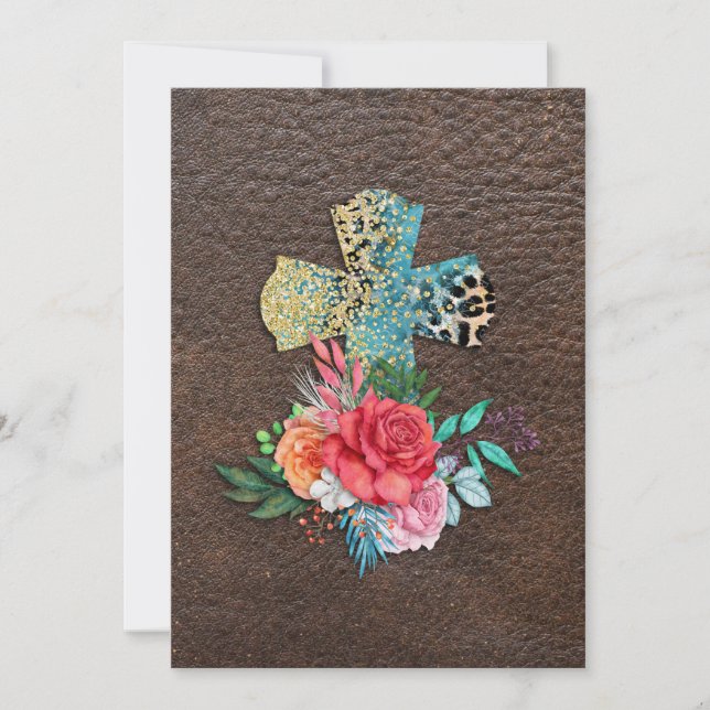 Christliche Kirchenkreuz Ostern Jesus Baptist Lieb Einladung (Vorderseite)