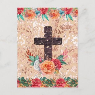 Christliche Kirchenkreuz Ostern Jesus Baptist Lieb Postkarte