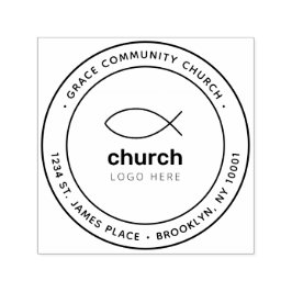 Christliche kirchliche Post versorgt Rücksendeadre Permastempel