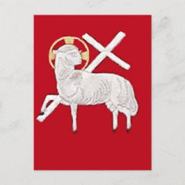 CHRISTLICHE KIRCHSYMBOLE-LAMB GOTT POSTKARTE