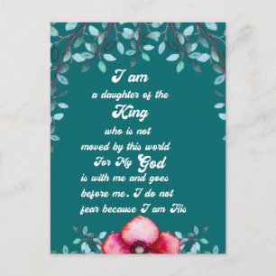 Christliche Königstochter Christlich Postkarte