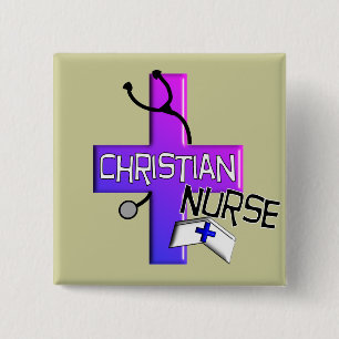 Christliche Krankenschwester-Geschenke Button