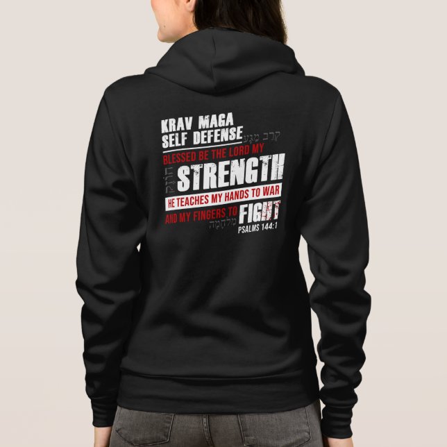 Christliche Krav Maga-Selbstverteidigung Hoodie (Rückseite)