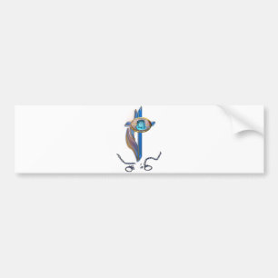 christliche Kreuzketten Autoaufkleber