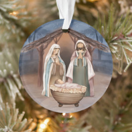 Christliche Krippe und Schrift Ornament