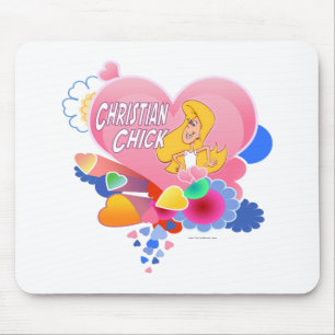 Christliche Küken Mousepad