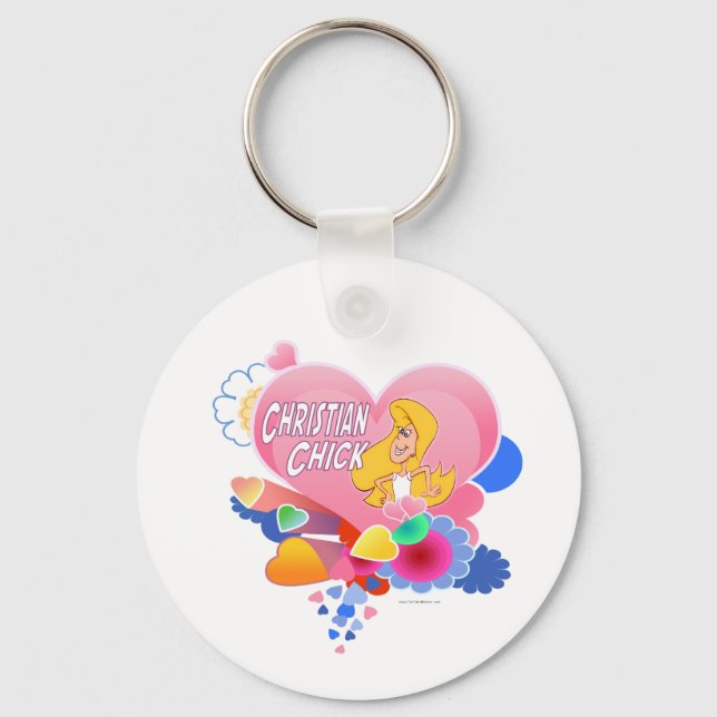 Christliche Küken Schlüsselanhänger (Vorderseite)