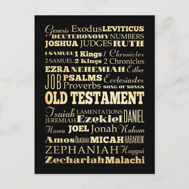 Christliche Kunst - Bücher des Alten Testaments. Postkarte (Vorderseite)