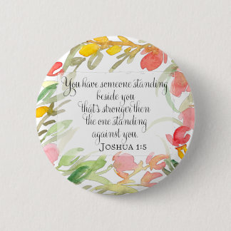 Christliche Kunst | Joshua 1:5 Button