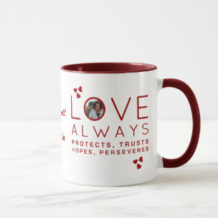 Christliche LIEBE IMMER Foto Valentinstag Tasse