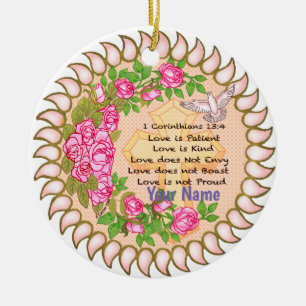 Christliche Liebe ist geduldig Ornament