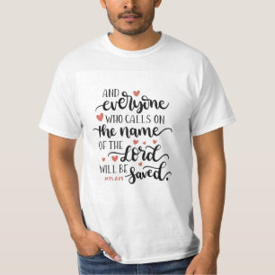 Christliche Liebesherzen Schrift Glaube Inspiriert T-Shirt
