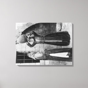 Christliche Mädchen mit Wasser-Krug in Nazaret Leinwanddruck