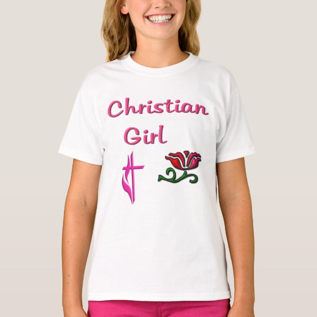 Christliche Mädchen-T-Shirts T-Shirt (Vorderseite)
