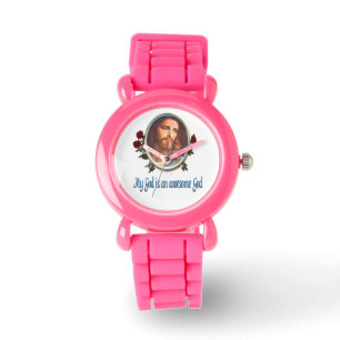 Christliche Mädchenuhren Awesome God Armbanduhr