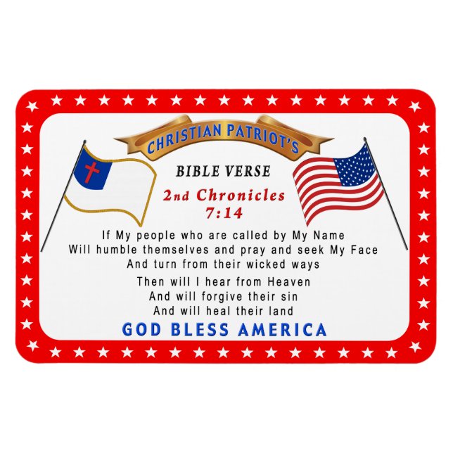 Christliche Magnete Kühlschrank 2 Chroniken 7 14 (Horizontal)