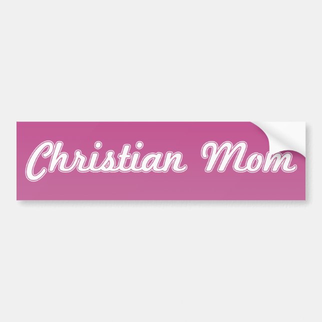 Christliche Mama Autoaufkleber (Vorne)