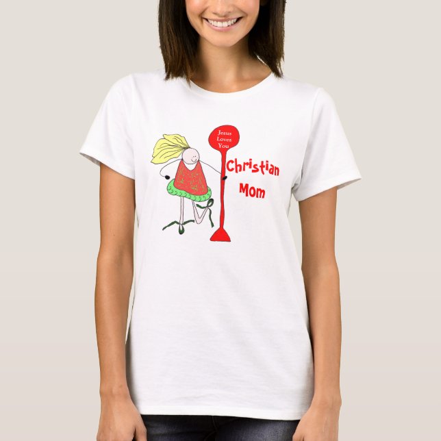 Christliche Mama T-Shirt (Vorderseite)