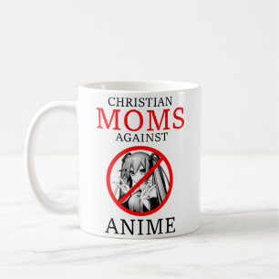 Christliche Mamas gegen Anime Funny Meme Kaffeetasse