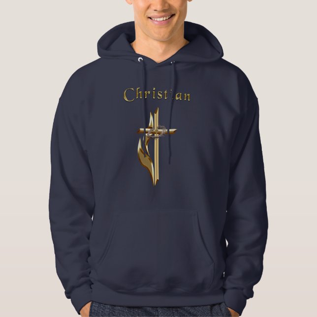 christliche Männchen Hoodie (Vorderseite)