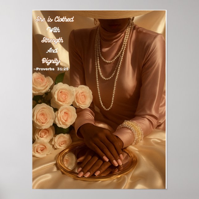 Christliche Mauer Art - Wohngestaltung Poster (Vorne)