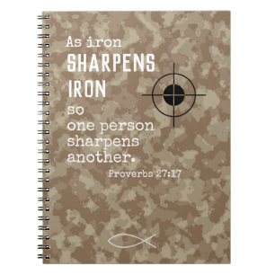 Christliche Militärgeschenke Camouflauge Notizblock