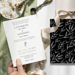 Christliche Minimalistische Elegante Klassische Le Einladung