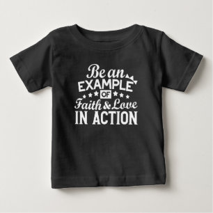 Christliche Motivation Design - Glaube, Liebe und Baby T-shirt
