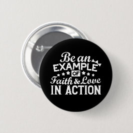Christliche Motivation Design - Glaube, Liebe und Button