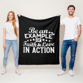 Christliche Motivation Design - Glaube, Liebe und Fleecedecke