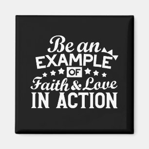 Christliche Motivation Design - Glaube, Liebe und Magnet