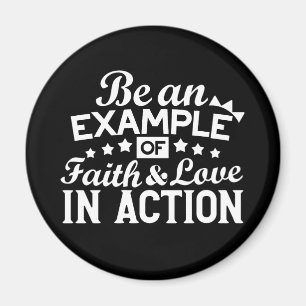 Christliche Motivation Design - Glaube, Liebe und Magnet
