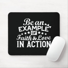 Christliche Motivation Design - Glaube, Liebe und Mousepad
