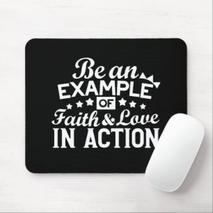 Christliche Motivation Design - Glaube, Liebe und  Mousepad