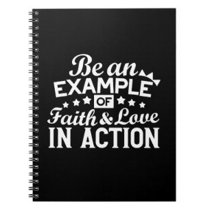 Christliche Motivation Design - Glaube, Liebe und Notizblock