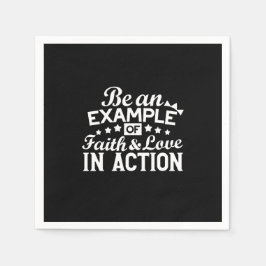 Christliche Motivation Design - Glaube, Liebe und Serviette