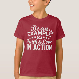 Christliche Motivation Design - Glaube, Liebe und T-Shirt