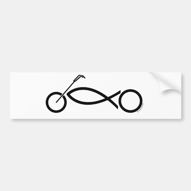 Christliche Motorradkleidung und -zusätze Autoaufkleber (Vorne)