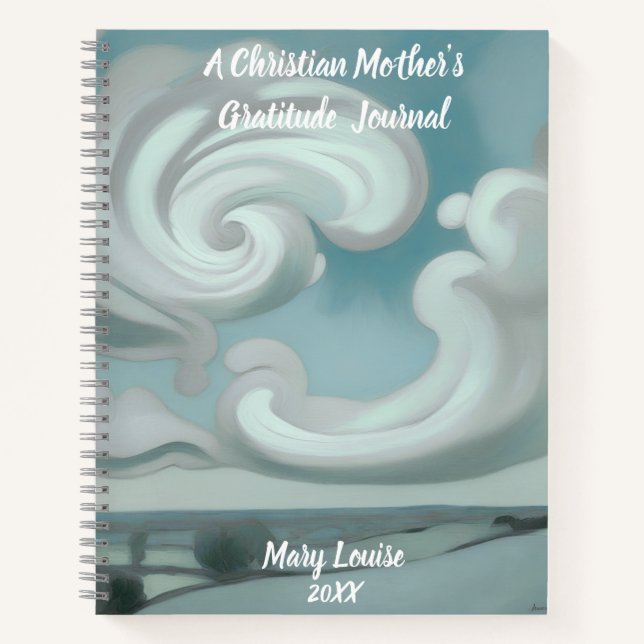 Christliche Mutter Dankbarkeit Spiralblock Notizbuch (Vorderseite)