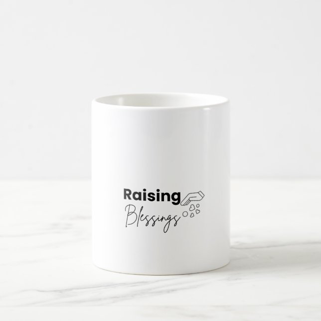 Christliche Mutter-Kaffeetasse 'Raising Blessings' Kaffeetasse (Mittel)
