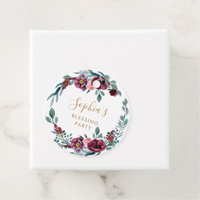 Christliche Mutter und Baby Segen Party Geschenkanhänger (Beispiel)