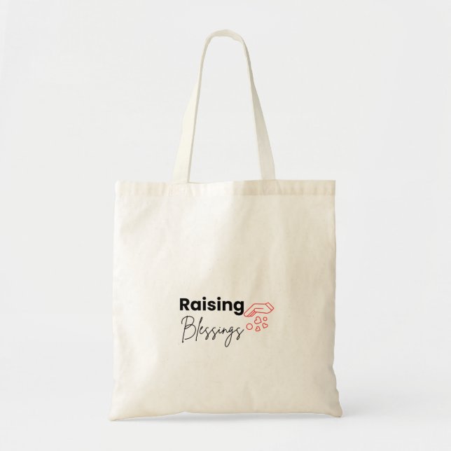 Christliche Muttiertasche 'Raising Blessings' Tragetasche (Vorne)